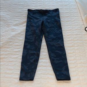 Navy blue camo leggings